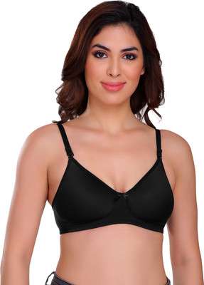 SONA Women Full Coverage Non Padded Bra(Black)