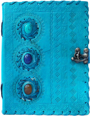 Apkamart Recycled Handmade A5 Diary Unruled 240 Pages(Blue)
