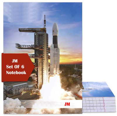 JM Handcrafed Regular Notebook Ruled 200 Pages(Multicolor, Pack of 6)