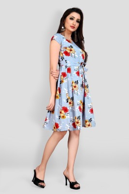 Tozluk Lady Women A-line Light Blue Dress