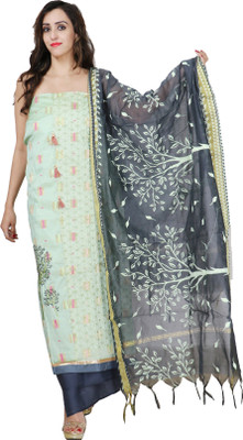 Sublime W Satin Embroidered Salwar Suit Material