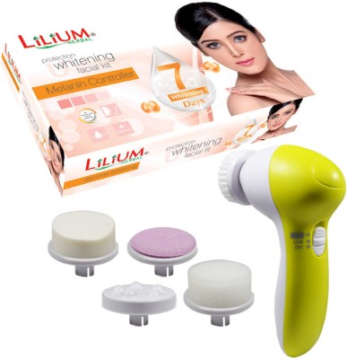 LILIUM Herbal Protection Whitening Facial Kit 180gm With Face Massager(180 g)