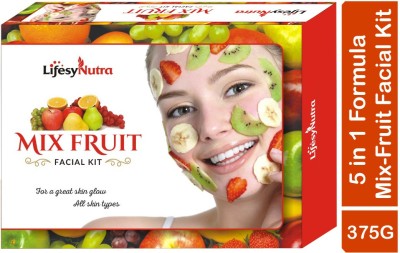 Lifesy Nutra Glow Mix Fruit Facial kit(375 g)