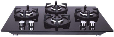 Whirlpool ELITE HYBRID 704 MT Glass Manual Gas Stove(4 Burners)