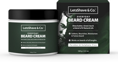 LetsShave Everyday Beard Cream for men, softens & moisturizes for easy maintenance, 100 g Beard Cream(100 g)