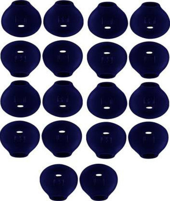 Qweezer New(18 Pieces, 9 Pair) Earbud Anti-Slip Covers Silicone Ear Tips Replacement Ear Gels Buds for Earbuds, White Color In The Ear Headphone Cushion(Pack of 18, Blue)