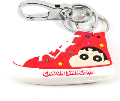 Isk Doremon shoes Red Color silver locking Key Chain