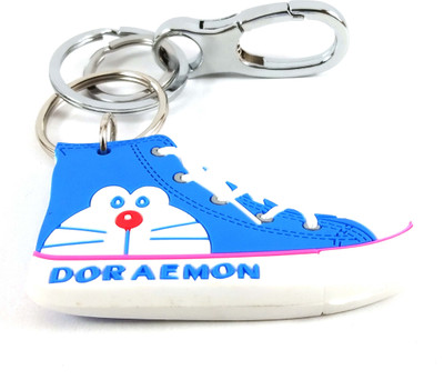 Isk Doremon shoes silver locking Both sides same Key Chain