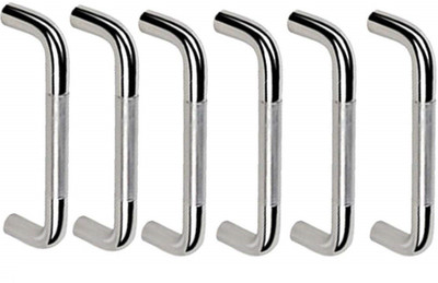 ATLANTIC Stainless Steel | Round D | Dwawer | Cabinet Handles | 8 Inch Pack of 6 Piece Steel Cabinet/Drawer Handle(Silver Pack of 6)
