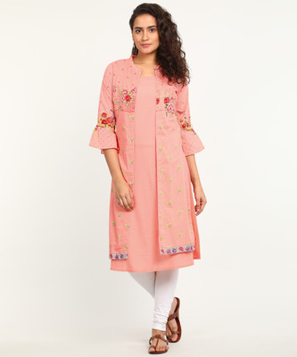 biba-women-embroidered-a-line-kurtapink