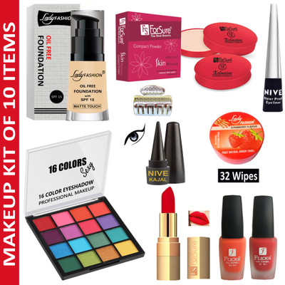 ForSure 5G Makeup Kit of 10 Items MKB57(Pack of 10)