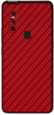 Orgic India Vivo V15 Pro Mobile Skin(Carbon Red)