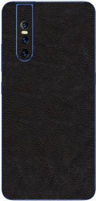 Orgic India Vivo V15 Pro Mobile Skin(Black Leather)