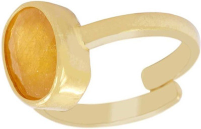 GALAXY ASTRO Alloy Sapphire Gold Plated Ring