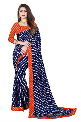 85% OFF on LAHEJA Striped, Embellished Leheria Silk Blend Saree(Dark Blue, Red) 85% OFF on LAHEJA Striped, Embellished Leheria Silk Blend Saree(Dark Blue, Red)