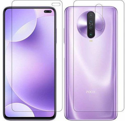 SOLIVAGANT Front and Back Tempered Glass for Poco X2(Pack of 2)