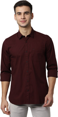peter-england-men-solid-formal-maroon-shirt