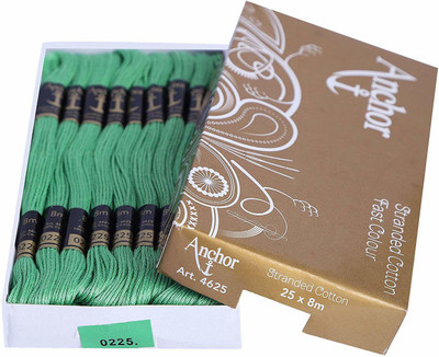 ANCHOR green Thread(8 m Pack of25)