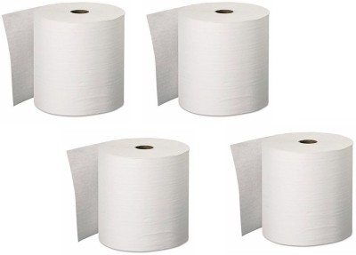 Shree Shyam White Plain Toilet Tissue Paper Roll (Pack Of 4) Toilet Paper Roll(2 Ply, 100 Sheets)