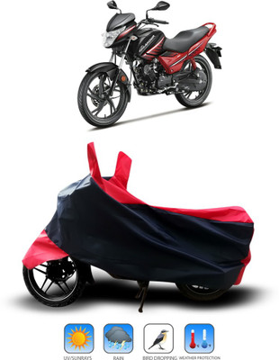 Shelterhub Enterprises Two Wheeler Cover for Hero(Glamour, Black)