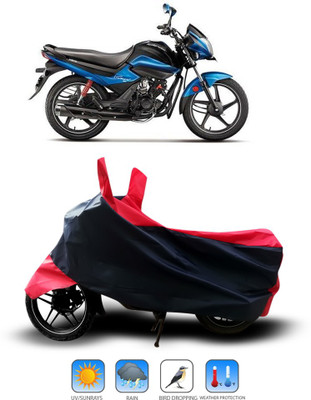 Shelterhub Enterprises Two Wheeler Cover for Hero(Splendor I Smart, Black)