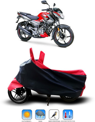 Shelterhub Enterprises Two Wheeler Cover for Bajaj(Pulsar 135 LS DTS-i, Black)