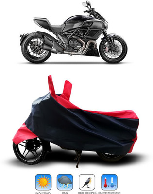 Shelterhub Enterprises Two Wheeler Cover for Ducati(Diavel, Black)