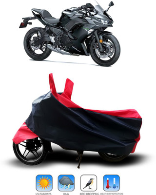 Shelterhub Enterprises Two Wheeler Cover for Kawasaki(Black)