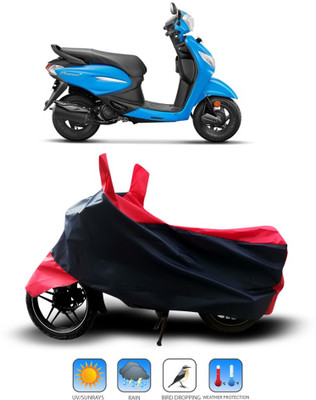 Shelterhub Enterprises Two Wheeler Cover for Hero(Pleasure, Black)