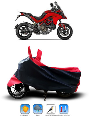 Shelterhub Enterprises Two Wheeler Cover for Ducati(Multistrada, Black)