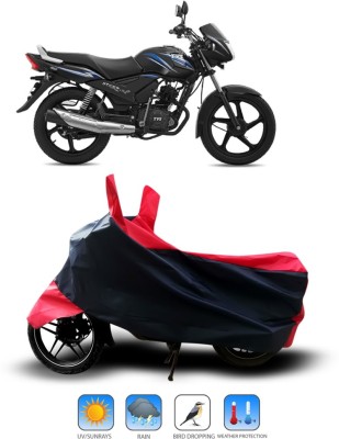 Shelterhub Enterprises Two Wheeler Cover for TVS(Star City, Black)