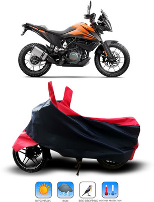 Shelterhub Enterprises Waterproof Two Wheeler Cover for KTM(Red, Black)