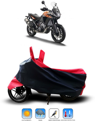 Shelterhub Enterprises Two Wheeler Cover for KTM(Red, Black)