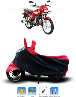 Shelterhub Enterprises Two Wheeler Cover for Hero(Splendor, Black)