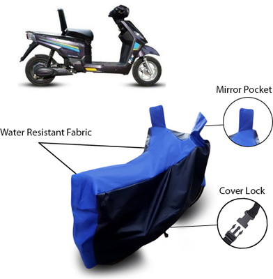 SEBONGO Two Wheeler Cover for Hero(Electric NYX, Blue)