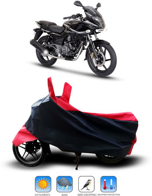 Shelterhub Enterprises Two Wheeler Cover for Bajaj(Pulsar 220 DTS-i, Black)