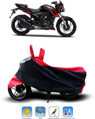 Shelterhub Enterprises Two Wheeler Cover for TVS(Apache RR 310, Black)