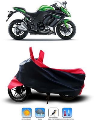 Shelterhub Enterprises Two Wheeler Cover for Kawasaki(Black)