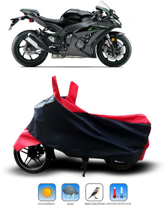 Shelterhub Enterprises Two Wheeler Cover for Kawasaki(Ninja, Red, Black)