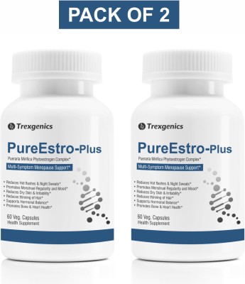 Trexgenics PureEstro-Plus Advanced Pueraria Mirifica Nutrients Complex (60 Veg. caps)(2 x 60 No)
