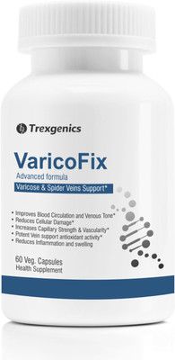 Trexgenics VaricoFix Complete Varicose Veins & Blood Circulation Formula (60 Veg. caps)(2 x 60 No)