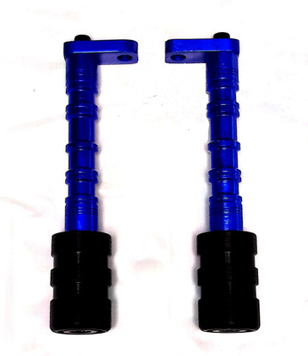 JBRIDERZ Heavy Duty CNC Frame Slider Crash Protection Guard (Frame Protector) for YZF R15 V3 & MT 15-Blue Bike Crash Guard(Universal For Bike)