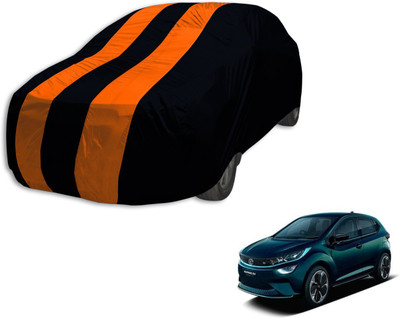 Auto Hub Car Cover For Tata Altroz (Without Mirror Pockets)(Black, Orange)