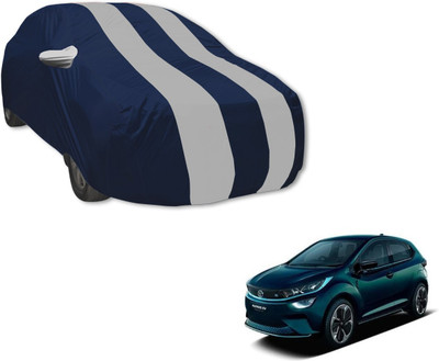 MOCKHE Car Cover For Tata Altroz (With Mirror Pockets)(Blue, Silver)