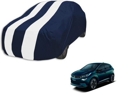 MOCKHE Car Cover For Tata Altroz (Without Mirror Pockets)(Blue, White)