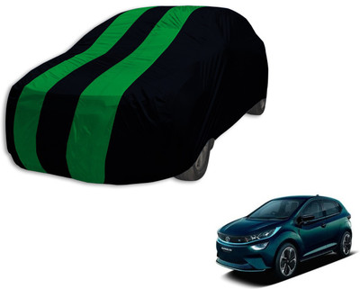 MOCKHE Car Cover For Tata Altroz (Without Mirror Pockets)(Black, Green)