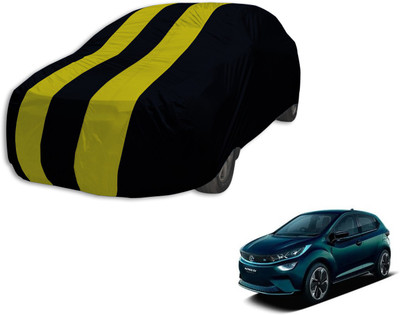 MOCKHE Car Cover For Tata Altroz (Without Mirror Pockets)(Black, Yellow)