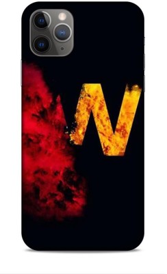 Trinetra Back Cover for Apple iPhone 11 Pro Max (N / Letter / Alphabet / Name)(Black, Hard Case, Pack of: 1)