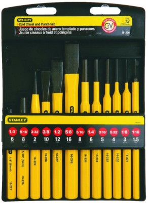 Stanley 16-299 12 Piece Pin Punches and Cold Chisel Set...