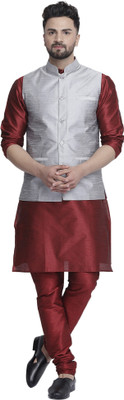 BEN COOPER Men Kurta Pyjama Ethnic Jacket Set